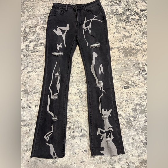 Women’s flare leg jeans - Picture 1 of 4